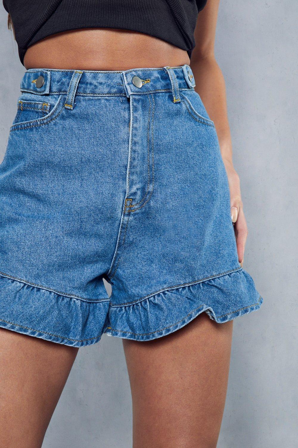 Frill sales waist shorts